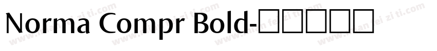 Norma Compr Bold字体转换